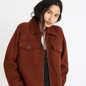 NWT sold out Madewell Johnsville 💯 wool sweater jacket